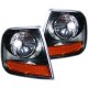 Ford Expedition 1997-2002 Harley Davidson Style Black Corner Lights