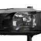 Honda Prelude 1992-1996 JDM Black Headlights with Clear Corner Lights
