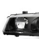 Honda Prelude 1992-1996 JDM Black Headlights with Clear Corner Lights