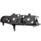 Honda Prelude 1992-1996 JDM Black Headlights with Clear Corner Lights