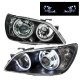 Lexus IS300 2001-2005 Black Projector Headlights Dual Halo LED