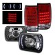 Toyota Pickup 1989-1995 Black Projector Headlights LED and LED Tail Lights