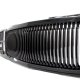 Chevy 1500 Pickup 1994-1998 Black Front Grill and LED DRL Headlights Set