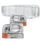 Ford Excursion 2000-2004 Chrome Front Grill and Headlights Set