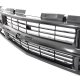 Chevy Silverado 1994-1998 Black Replacement Grille and LED DRL Headlights Bumper Lights