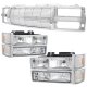 Chevy 2500 Pickup 1994-1998 Chrome Billet Grille and Headlights Set