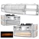 Chevy Suburban 1994-1999 Chrome Billet Grille and Headlights LED Bumper Lights