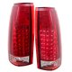 Chevy Tahoe 1995-1999 Headlights and LED Tail Lights Red Clear