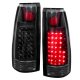Chevy Suburban 1994-1999 Black Halo Projector Headlights and LED Tail Lights