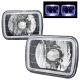 Chrysler Cordoba 1980-1983 Black 7 Inch Halo Sealed Beam Headlight Conversion
