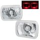 Chrysler Conquest 1987-1989 Red Halo Sealed Beam Headlight Conversion
