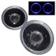 Ford Bronco 1969-1978 Blue Halo Black Sealed Beam Projector Headlight Conversion