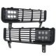 Dodge Ram 1994-2001 Black Grille and Bumper Grille with LED Fog Lights
