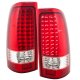 Chevy Silverado 2003-2006 LED Tail Lights Red Clear