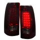 Chevy Silverado 2500HD 2001-2002 LED Tail Lights Red and Smoked