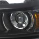 Chevy Silverado 1500 2014-2015 Black Projector Headlights LED DRL