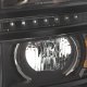Chevy Silverado 1500 2014-2015 Black Projector Headlights LED DRL