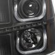 GMC Sierra 2007-2013 Black Halo Bar Projector Headlights LED DRL