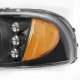 GMC Sierra 1999-2002 Black LED DRL Headlights Set and Projector Fog Lights
