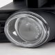 GMC Sierra 1999-2002 Black LED DRL Headlights Set and Projector Fog Lights