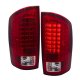 Dodge Ram 2500 2007-2009 LED Tail Lights Red Clear