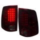 Dodge Ram 2009-2015 LED Tail Lights Red Smoked