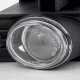 GMC Sierra 3500 2001-2002 Chrome LED DRL Headlights Set and Projector Fog Lights