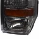 Ford F550 Super Duty 2008-2010 Smoked Headlights