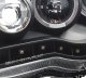 Toyota Tacoma 2005-2011 Black Halo Projector Headlights LED DRL