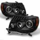 Toyota Tacoma 2005-2011 Black Halo Projector Headlights LED DRL