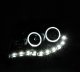 Toyota Tacoma 2005-2011 Black Halo Projector Headlights LED DRL