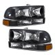 Chevy Blazer 1998-2004 Black Headlights and Bumper Lights