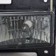 Chevy 2500 Pickup 1988-1998 Smoked Euro Headlights