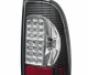 Ford F250 Super Duty 1999-2007 Black Chrome LED Tail Lights