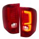 Chevy Silverado 2007-2013 Clear LED DRL Headlights and Signature LED Tail Lights Red