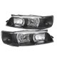 Nissan Maxima 1995-1999 Black JDM R34 Style Headlights Bumper Lights