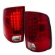 Dodge Ram 2009-2018 LED Tail Lights Red Clear