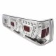 Ford Mustang 1987-1993 LED Tail Lights Chrome Clear
