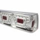 Ford Mustang 1987-1993 LED Tail Lights Chrome Clear