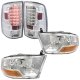Dodge Ram 3500 2010-2018 Chrome Headlights and LED Tail Lights
