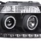 Ford F150 2004-2008 Black Projector Headlights Halo LED DRL