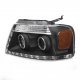 Ford F150 2004-2008 Black Projector Headlights Halo LED DRL
