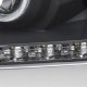 Lincoln Mark LT 2006-2008 Black Projector Headlights Halo LED DRL