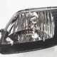 Ford F150 1997-2003 Black One Piece Headlights