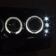 Ford Excursion 2000-2004 Smoked Halo Projector Headlights with LED