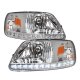 Ford F150 1997-2003 Clear Crystal Headlights LED DRL