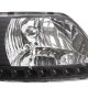 Ford F150 1997-2003 Black Chrome Headlights LED DRL