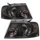 Ford F150 2004-2008 Smoked Clear Headlights and LED Tail Lights Red Clear