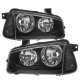Dodge Charger 2006-2010 Black Clear Headlights Corner Lights
