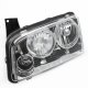 Dodge Charger 2006-2010 Chrome Clear Headlights